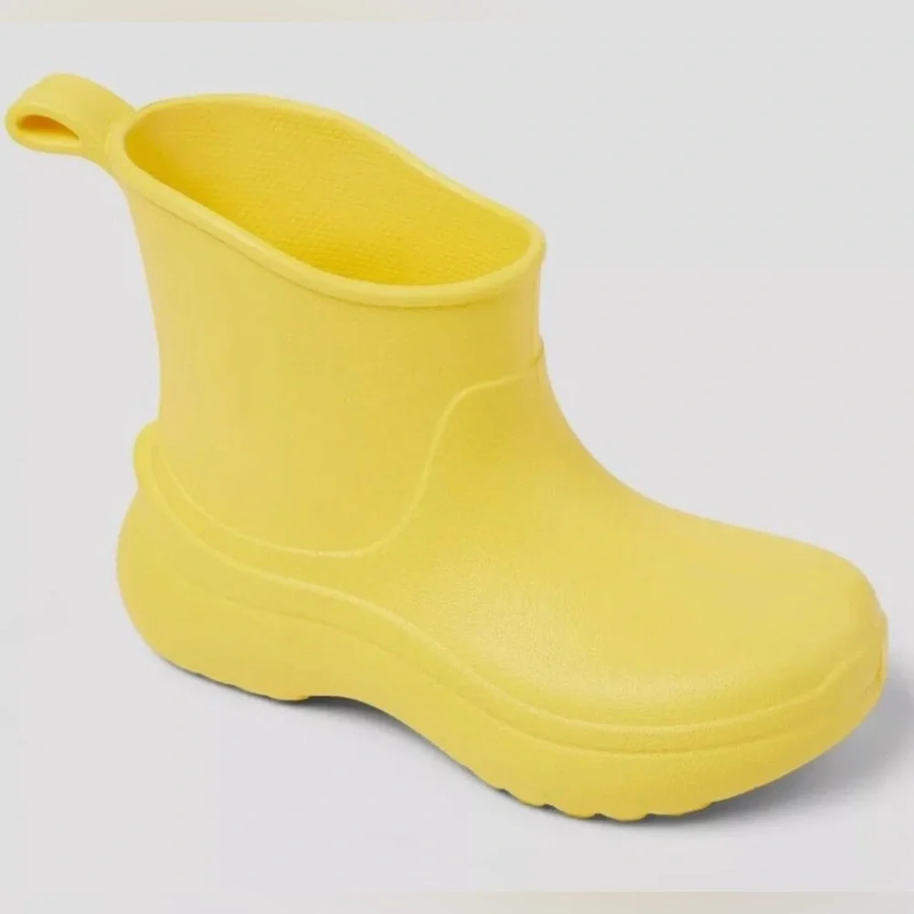 Cat & Jack Kids Yellow Pull-Tab Rain Boot